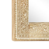 Hand Painted Mirror 40x55 cm Solid Mango Wood 286156