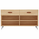 ZNTS Shoe Bench Sonoma Oak 102x35x55 cm Engineered Wood 829711