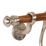 Coat Rack Wall Mounted 75x15 cm Aluminium 357836