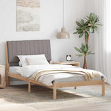 Bed Frame with Headboard Brown 100 x 200 cm Solid Pine Wood 878912