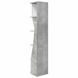 Corner Cabinet 27.5x27x140cm Engineered Wood Concrete Grey 889868