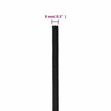 Boat Rope Full Black 8 mm 500 m Polypropylene 152505