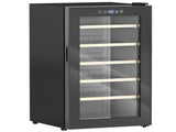 41 Bottle Wine Fridge, 91 Litre Capacity, 45cm Freestanding Wine Cooler Fridge with Glass Door, LED T3398P328365