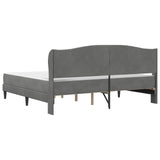Bed Frame with Headboard Dark Grey 180 x 200 cm Velvet 3415278