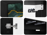Wall-mounted TV Cabinet WIJHE 102 x 33 x 40 cm Black Oak 8007160