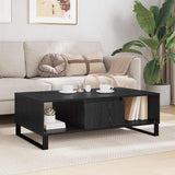 Coffee Table Black Oak 104 x 60 x 35 cm Engineered Wood 882594