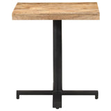Bistro Table Square 70x70x75 cm Rough Mango Wood 320266