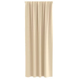 Blackout Curtains with Rings 2 pcs Cream 225 x 140 cm Polyester 4107485