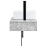 Wall-Mounted Wash Basin Concrete Grey 53 x 35 x 39 cm 890211