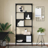 Bookcase Black Oak 76 x 33 x 188.5 cm Engineered Wood 882988