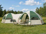 Family Tent with Rainfly Water-resistant 14-Person Green 42042242