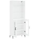 Highboard White 69.5x34x180 cm Engineered Wood 3189317
