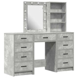 Dressing Table 3 pcs Grey 40 x 41 x 135 cm Engineered Wood 3334221