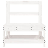 Garden Middle Sofas 2 pcs White Solid Wood Pine 825514