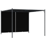 ZNTS Garden Pergola with Retractable Roof 3x3 m Anthracite 49324