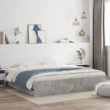 Bed Frame with Drawers without Mattress Concrete Grey 180x200 cm Super King 3207255