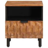 Bedside Cabinet 2 pcs Brown 40 x 33 x 46 cm Solid Mango Wood 4017907
