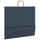 Paper Bags 250 pcs with Handles Blue 54x15x49 cm 4101934