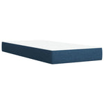 Box Spring Bed with Mattress Blue 100x200 cm Fabric 3285805