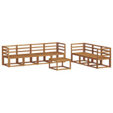 Outdoor Sofa Set 8 pcs Natural Solid Acacia Wood 3366097