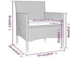 Garden Bistro Set Brown 3095906