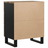 Bedside Cabinet 50x33x62 cm Solid Wood Mango&Engineered Wood 350663