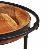 2 Piece Side Table Set Solid Wood Acacia 4013514