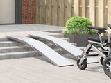 Motorcycle Ramp 680 kg 2 pcs Silver 205 x 28 x 5 cm Aluminium 42021089