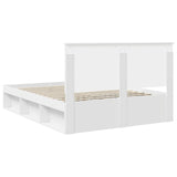 Bed Frame with Headboard White 150 x 200 cm Solid Pine Wood 3410992