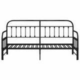 Daybed Frame Black 80 x 200 cm Powder-Coated Steel 42002636