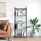 Bookshelf Grey sonoma 60 x 30 x 155 cm Engineered Wood 868386
