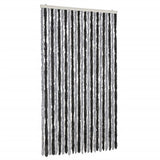 Fly Curtain Grey and Black 100x230 cm Chenille 377331