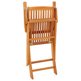 Garden Chair Set of 4 Natural wood colour Solid eucalyptus wood 312450