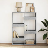 Bookcase Concrete Grey 100x33x135 cm Engineered Wood 3309387