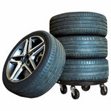 Plant Trolleys with Wheels 3 pcs Diameter 40 cm Black 275 kg 3143919