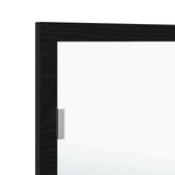 LED Bathroom Mirror Black Oak 100 x 8.5 x 37 cm Glass 862548