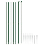 Wire Mesh Fence with Spike Anchors Green 2.2x10 m 154135