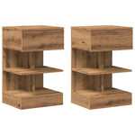 ZNTS Bedside Cabinets 2 pcs Artisan Oak 40x35x65 cm Engineered Wood 856751