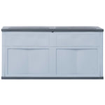 ZNTS Garden Storage Box 320 L Grey Black 45689