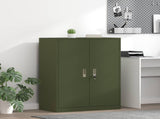 Storage Cabinet Olive Green 80 x 40 x 105 cm Steel 891692