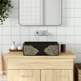 Countertop Basin Black Rectangular 46x35.5x13 cm Ceramic 155073