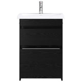Bathroom Furniture Set Black Oak 61 x 40 x 84.5 cm 3404259