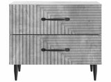 Bedside Cabinet 2 pcs Concrete Grey 43 x 34.5 x 47.5 cm 894762