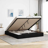 Ottoman Bed Frame without Mattress Black Super King Fabric 3310924
