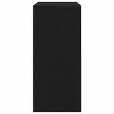 Shoe Cabinet Black Oak 57x34x76 cm Engineered Wood 861869