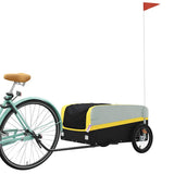 Bike Trailer Black and Yellow 45 kg Iron 94043