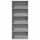 Book Cabinet Grey Sonoma 80x30x189 cm Engineered Wood 3314674