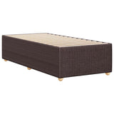 Bed Frame without Mattress Dark Brown 90x190 cm Single Fabric 3284903