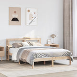 Bed Frame without Mattress 150x200 cm King Size Solid Wood Pine 3305724