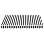 ZNTS Replacement Fabric for Awning Anthracite and White 3x2.5 m 311985